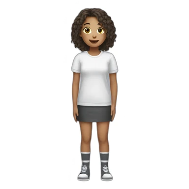girl in socks only sticker
