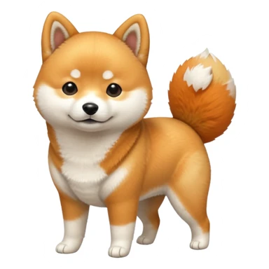 a full body of cute shiba sticker