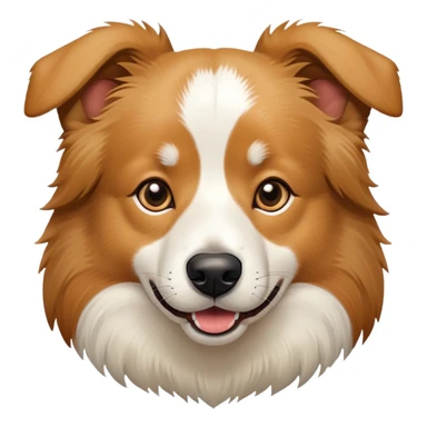 bordercollie mixed with a chinese rural dog sticker