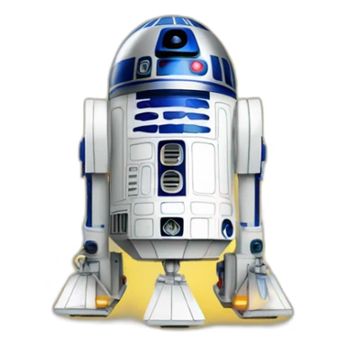 R2D2 electricity sticker