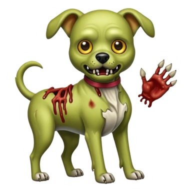 zombie dog full body sticker