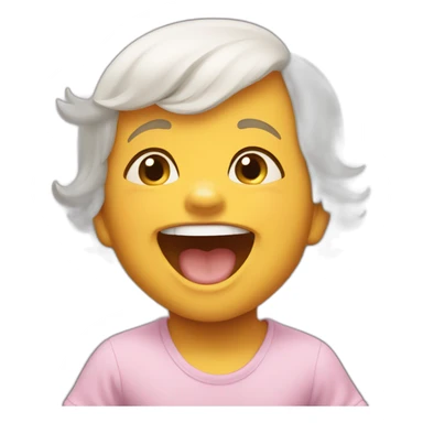 Laughing baby today sticker