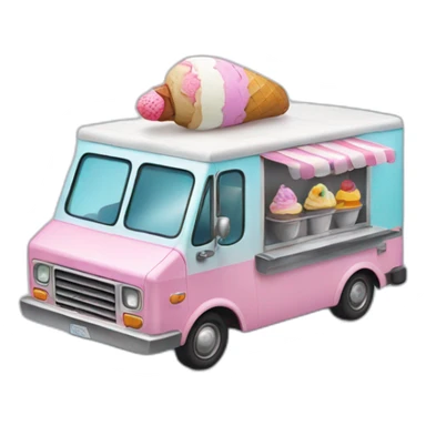 Ice cream truck sticker
