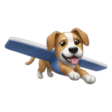 Chien au volant sticker