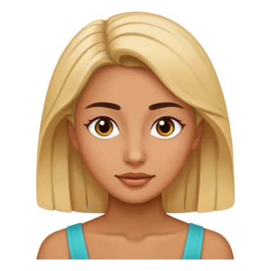 nagi facet z kobietą  sticker