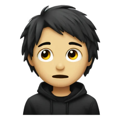 Lonely emo kid sticker