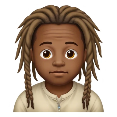 Black down syndrome guy with dreads  sticker