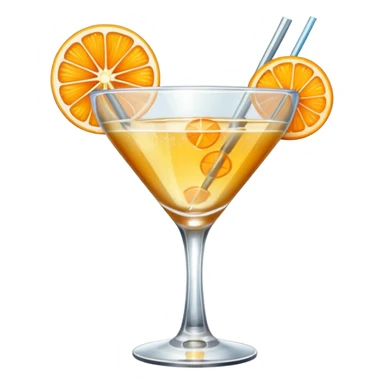 golden cocktail sticker