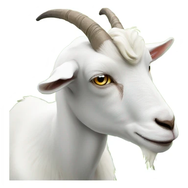 goat eating grass sticker