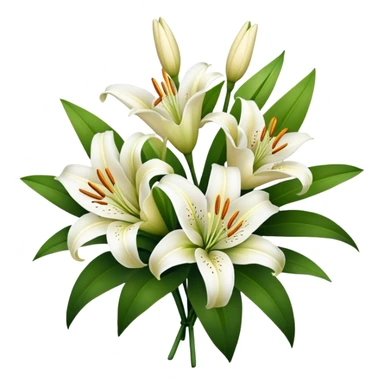 Bouquet Lilys flower sticker