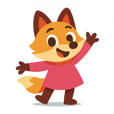 a cute animal in pink clothing, playful and fun sticker