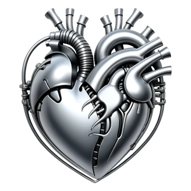 sorayama giger heart sticker