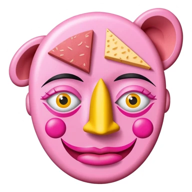 picasso abstract art SPAM MEAT face painting sticker