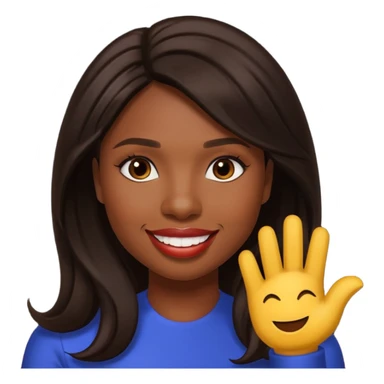 Jennifer Hudson with long dark brown hair sticker