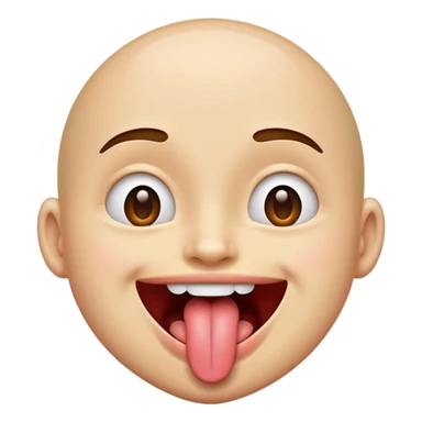 sticking out tongue sticker