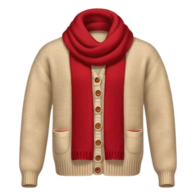 cardigan and scarf sticker
