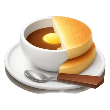 Breakfast krok madame with filter coffee  sticker