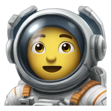 Astronaute combat sticker