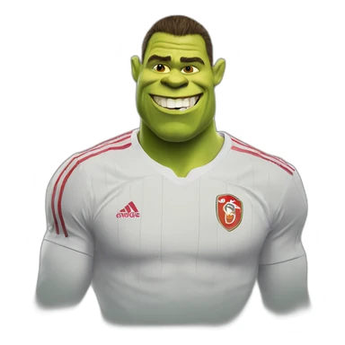 Shrek as Cristiano Ronaldo sticker