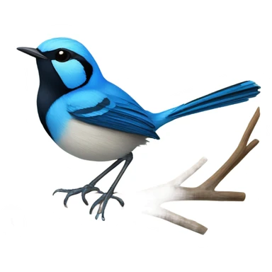  Blue Fairy wren  sticker