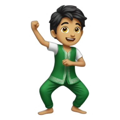 A PAKISTANI BOY DANCING  sticker