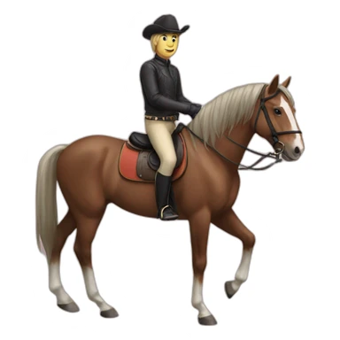 horse on a horse sticker