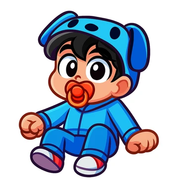 Extract the character from the background, including the clothes and accessories they are wearing, and place on a transparent background. Keep the original style and appearance exactly the same. and separately give me the picture

 sticker