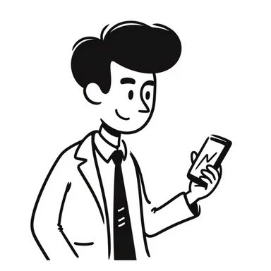 a boss with a smartphone sticker