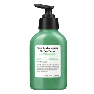 bottle of scalp scrub with label sticker