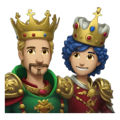 King and jester punk russian sticker