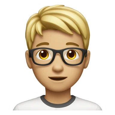 boy using apple vision pro sticker