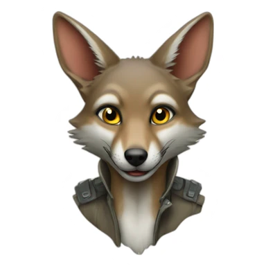 Jackal naughty sticker