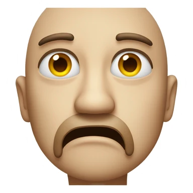 side eye disgusted face sticker