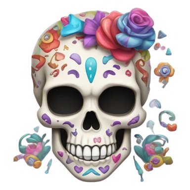 monster high skull sticker