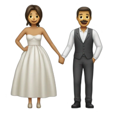 Homme et femme qui parle sticker