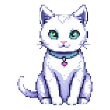 cat sitting pose sticker