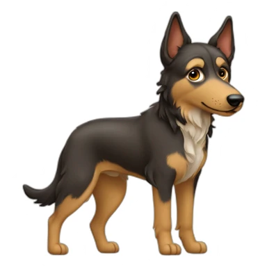 Oud duitse herder hond sticker