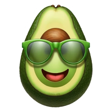 avocodo with sunglasses sticker