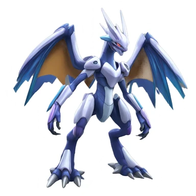  cool edgy shiny colorful Digimon-Dialga-Genesect-Reptile full body sticker