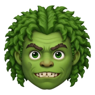 curly haired ork sticker