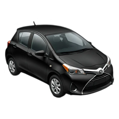 toyota yaris black sticker