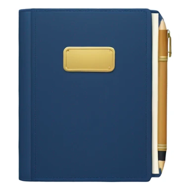 navy blue journal sticker