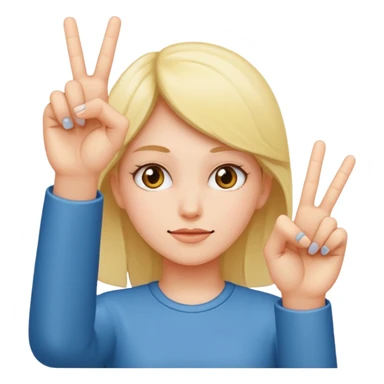 Girl sticking up middle fingers  sticker