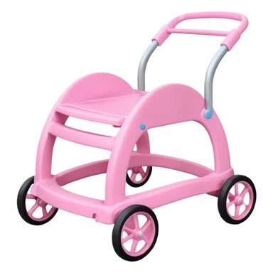 pink baby walker sticker