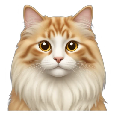 birman cat and an orange Norwegian forest cat sticker