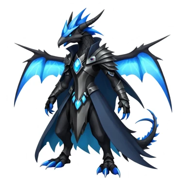 Punk’ish Edgy Futuristic Badass Dark Gothic Zekrom-Darkrai-Aurorus-Hybrid-Creature sticker