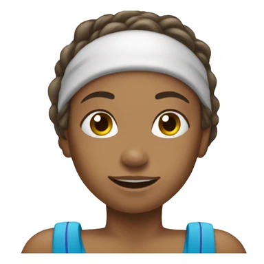 Girl swimming  sticker