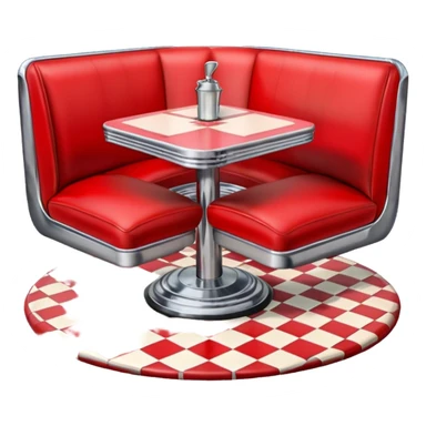 Vintage American diner  sticker