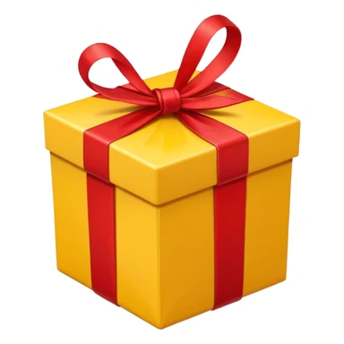yellow giftbox sticker