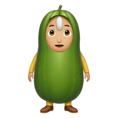Pepino fino sem rosto sticker
